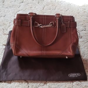 Coach Burnished Leather Bag